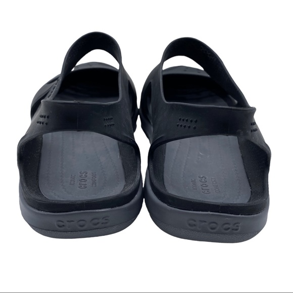 Crocs Swiftwater Wave Black Shoe Size 6 - Picture 6 of 10